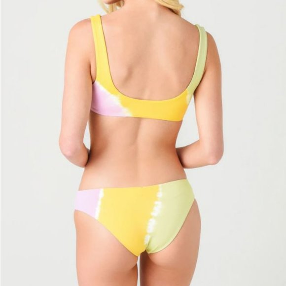 L*Space Lizzie Bikini Top & Sandy Bottoms, diagonal sunburst - Picture 8 of 15